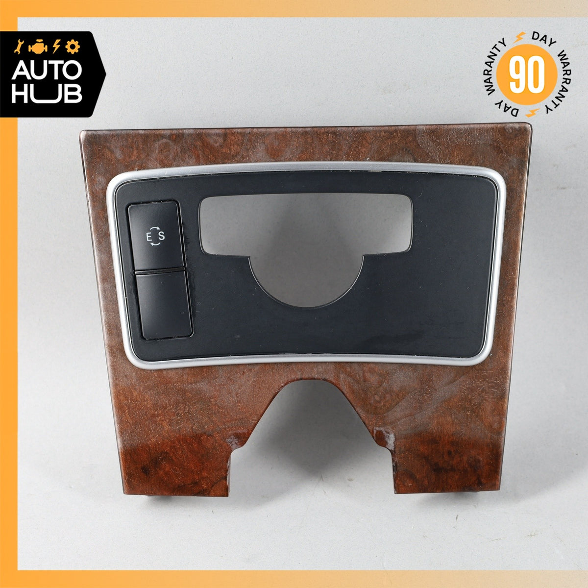 10-13 Mercedes W212 E400 E350 E550 Center Console Switch Trim Bezel Wood OEM - photo 2
