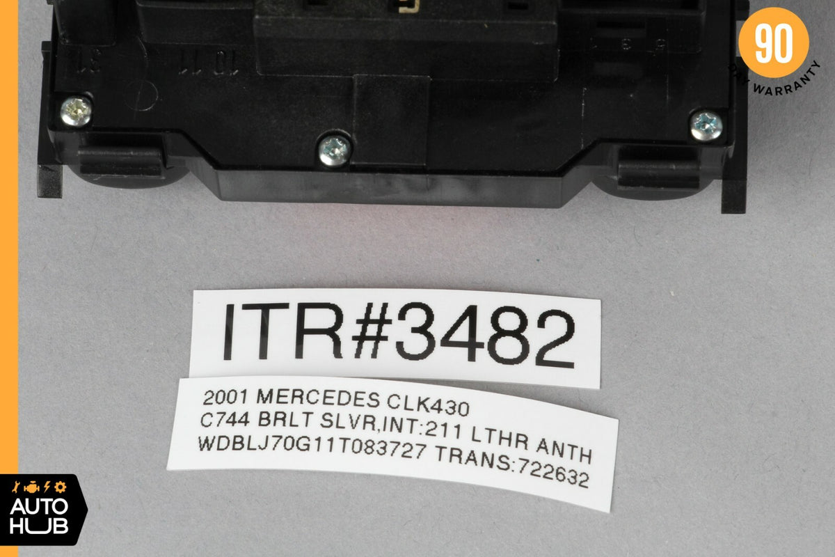 98-02 Mercedes W208 CLK320 E430 Hazard Door Lock Switch Control Panel OEM - photo 8