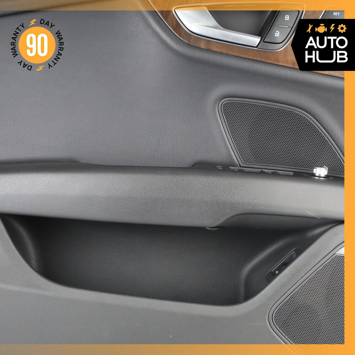 12-18 Audi 4G8 A7 Front Left Driver Door Panel Cover Trim Black Wood OEM - photo 7