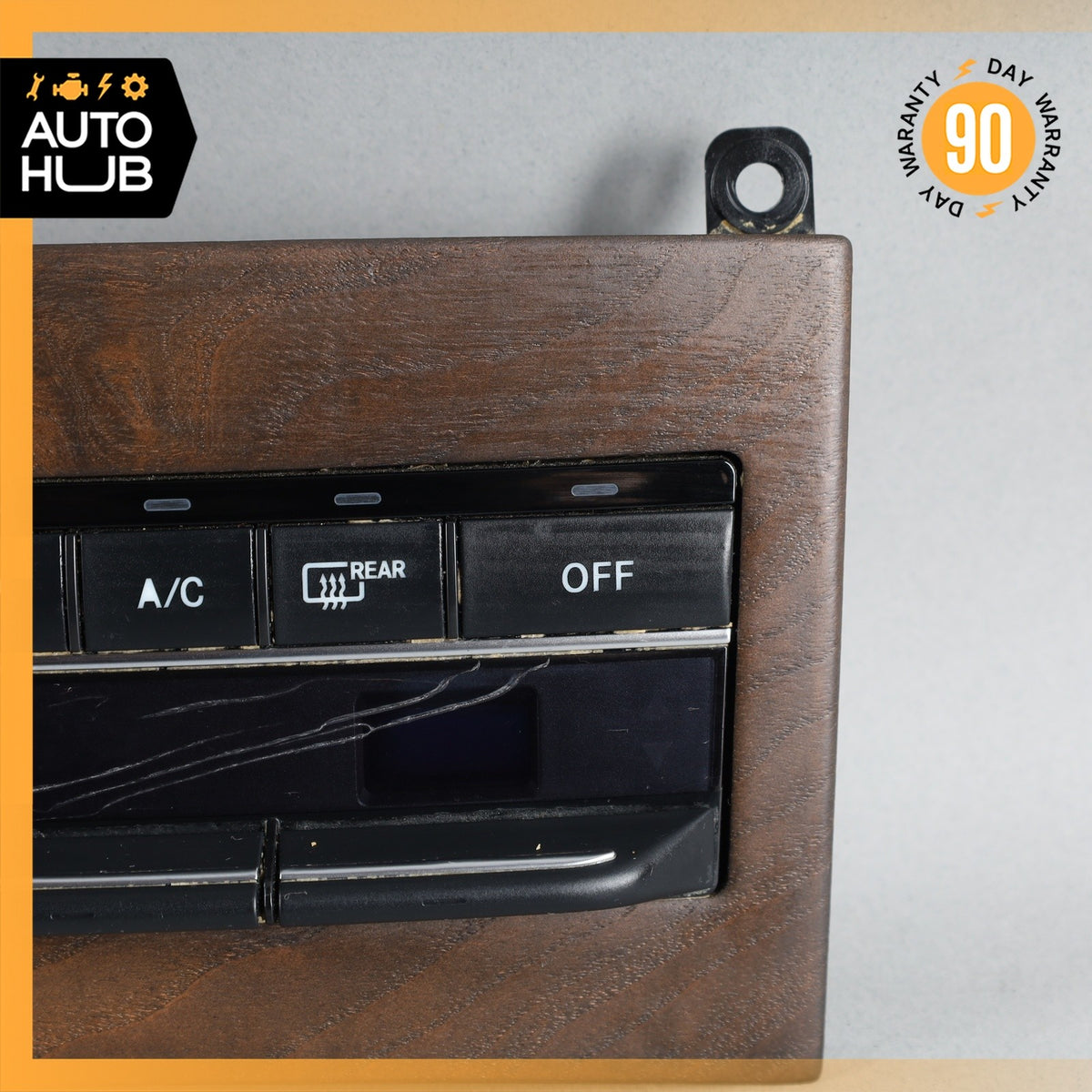 14-17 Mercedes W212 E250 E550 A/C AC Heater Climate Control Switch Wood OEM - photo 4