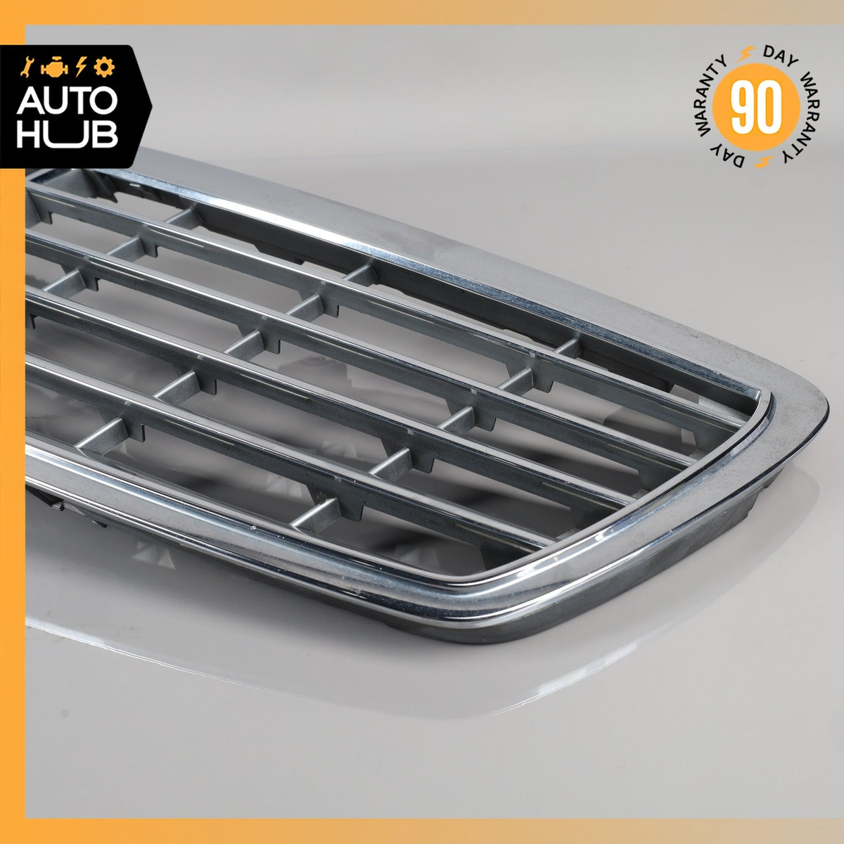 03-06 Mercedes W211 E320 E500 E350 Hood Radiator Grille Grill Chrome OEM - photo 7