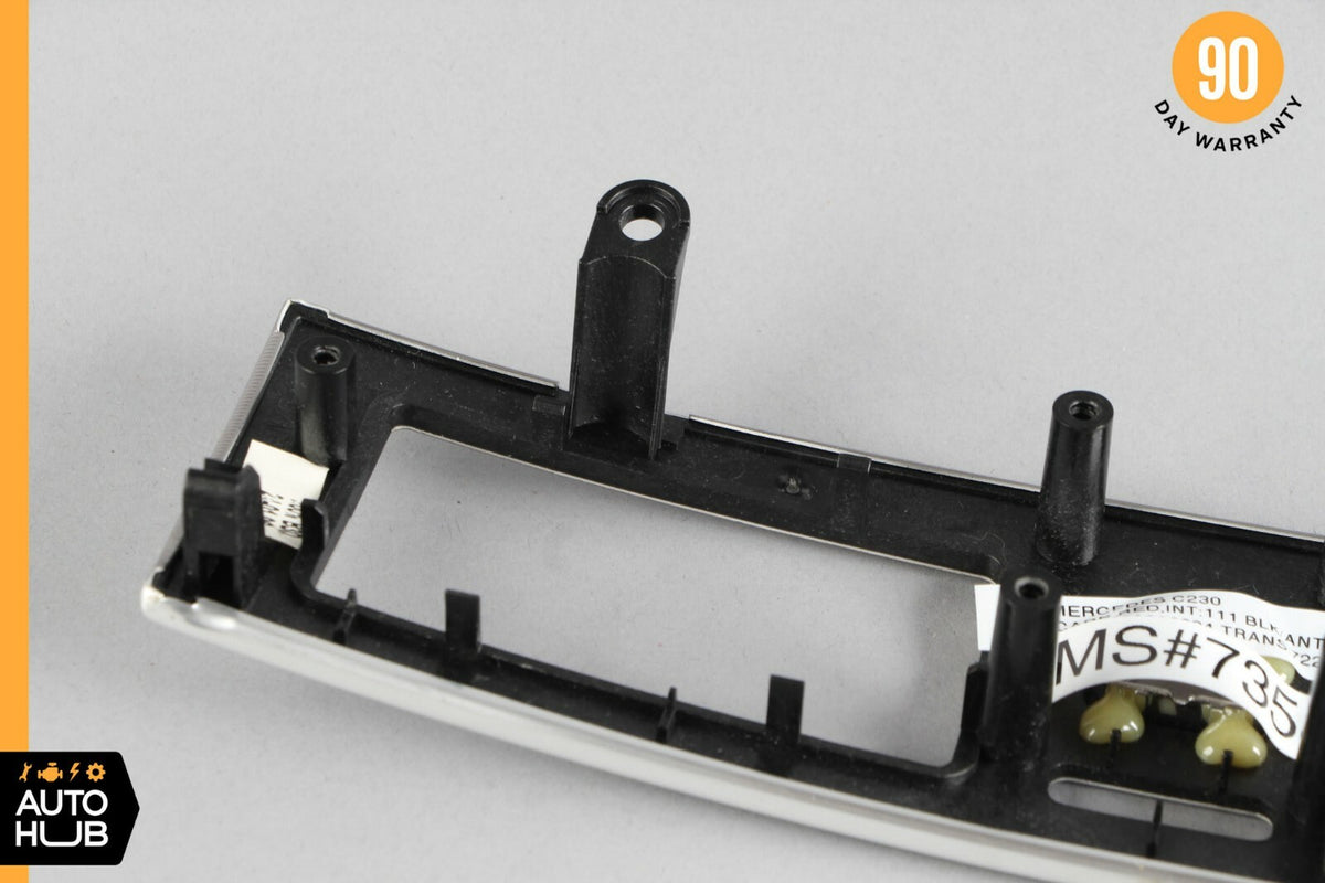 05-07 Mercedes W203 C280 C350 Dash Control Switch Panel Trim Bezel Aluminium OEM - photo 10