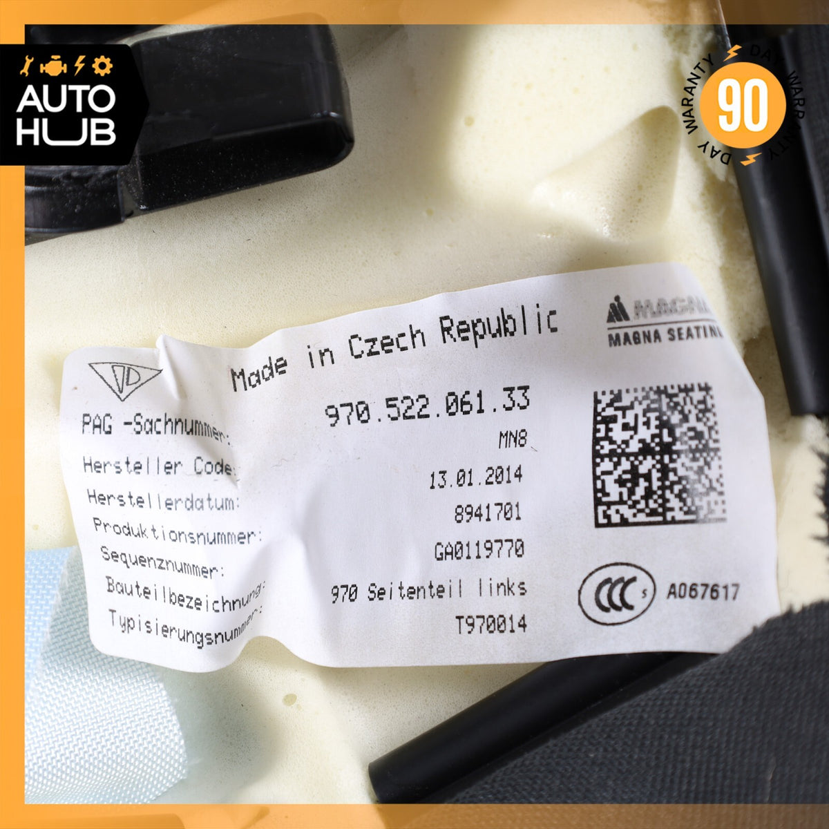 Porsche Panamera S Hybrid 970 Rear Left Driver Side Seat Airbag OEM - photo 12