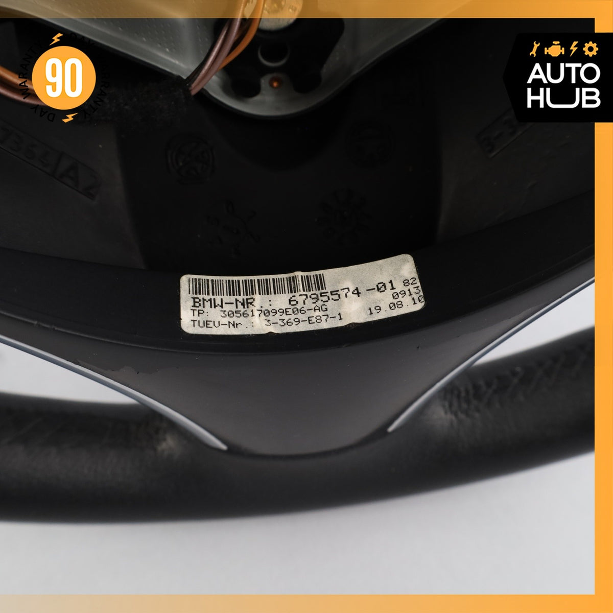 BMW E88 128i 135i Sport Steering Wheel Black w/ Switch 32306795574 OEM - photo 21