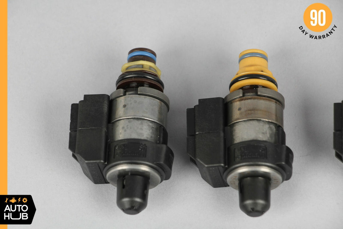 Mercedes S500 CL550 722.9 Transmission Solenoid Valve Blue & Black Caps Set of 8 - photo 4