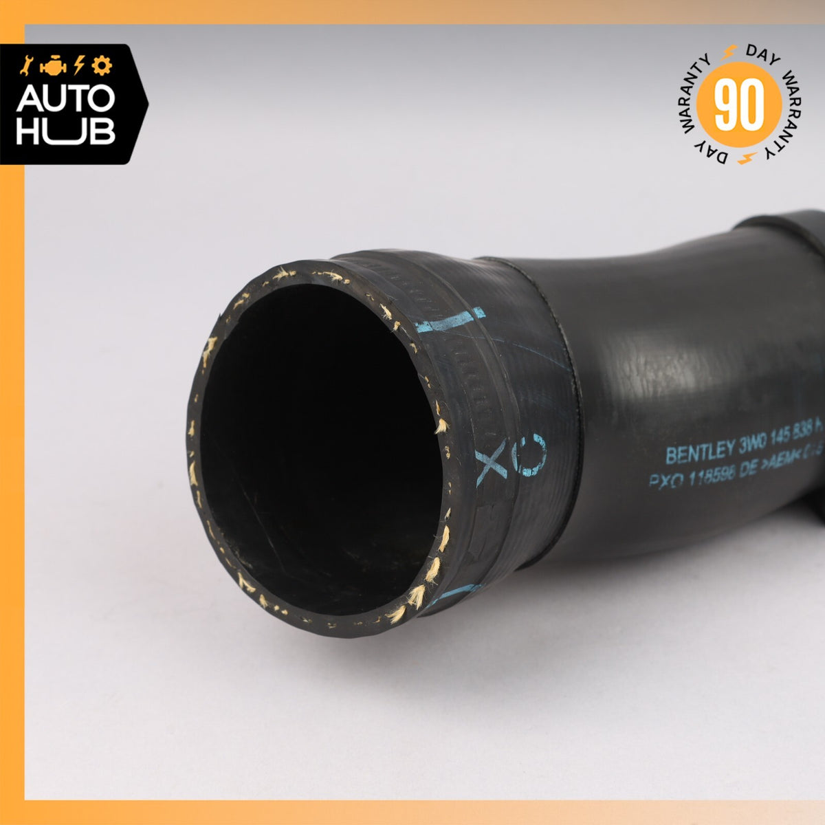 03-12 Bentley Continental GTC 6.0L W12 Left Side Intercooler Hose Pipe OEM 59k - photo 7