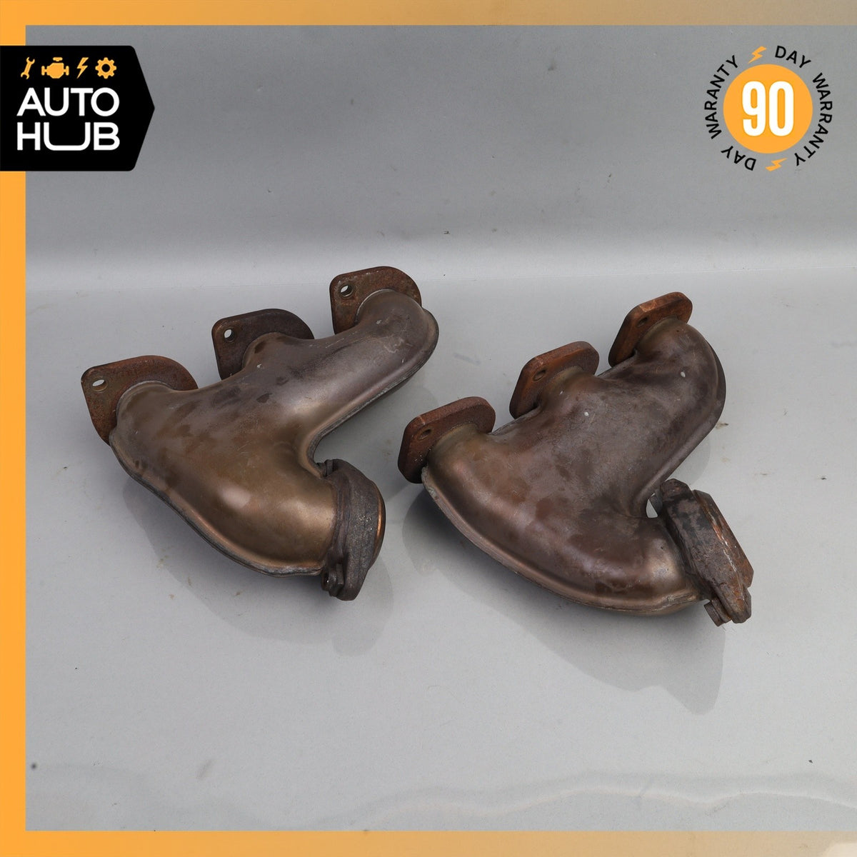 01-02 Mercedes W220 S600 CL600 V12 Exhaust Manifold Rear Set of 2 OEM - photo 2