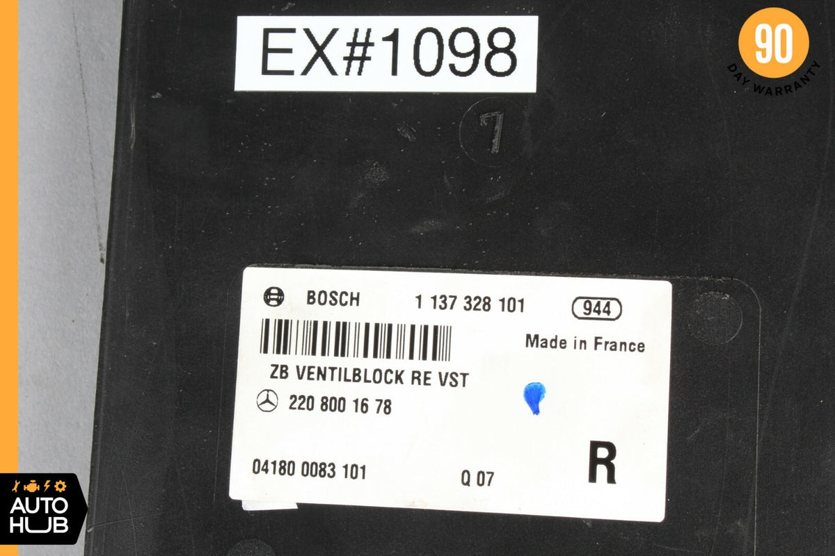 Mercedes W220 S600 S55 AMG Dynamic Seat Vacuum Pump Module Right OEM - photo 7
