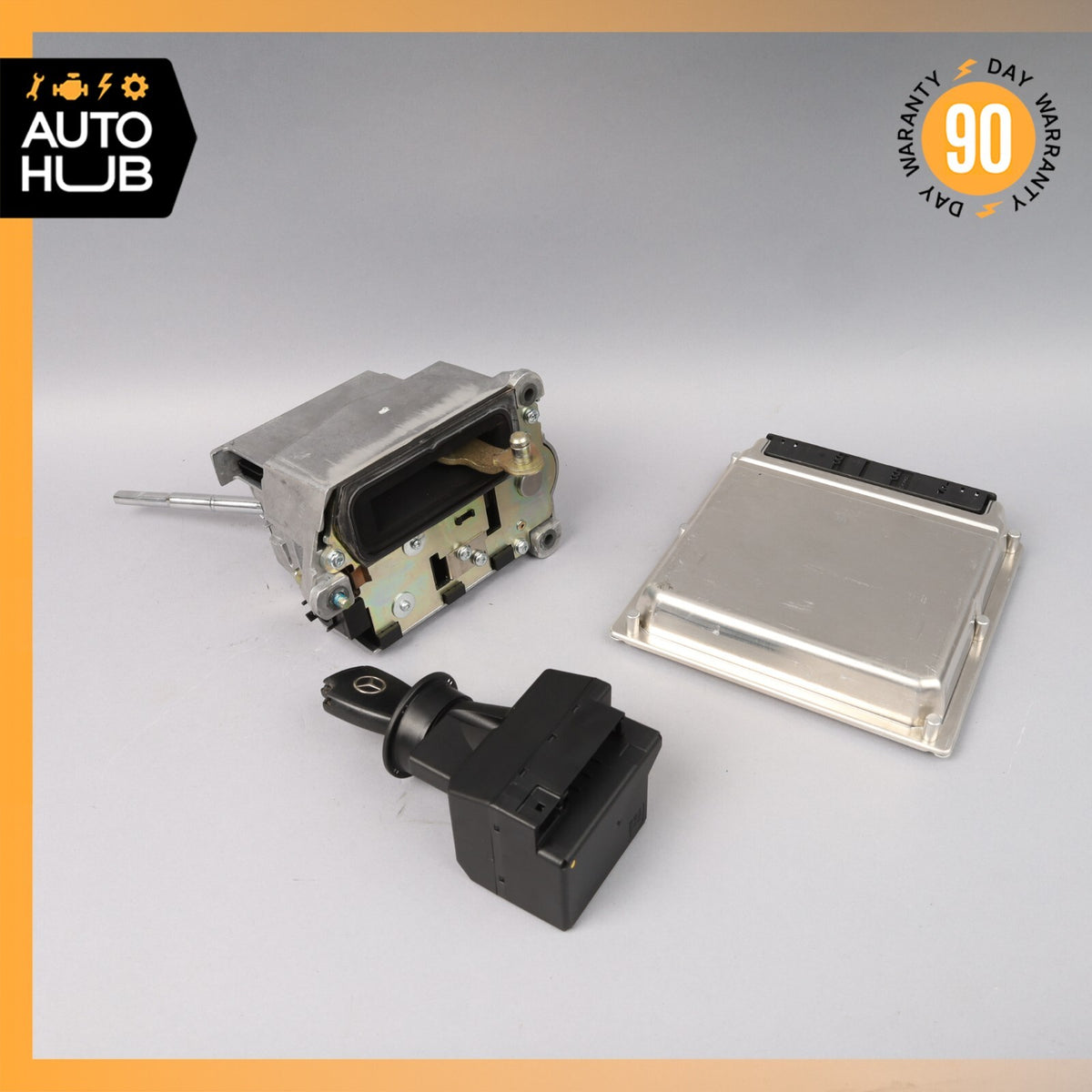 Mercedes R230 SL500 ECU Engine Computer EIS Ignition Switch Key Shifter Set OEM - photo 9