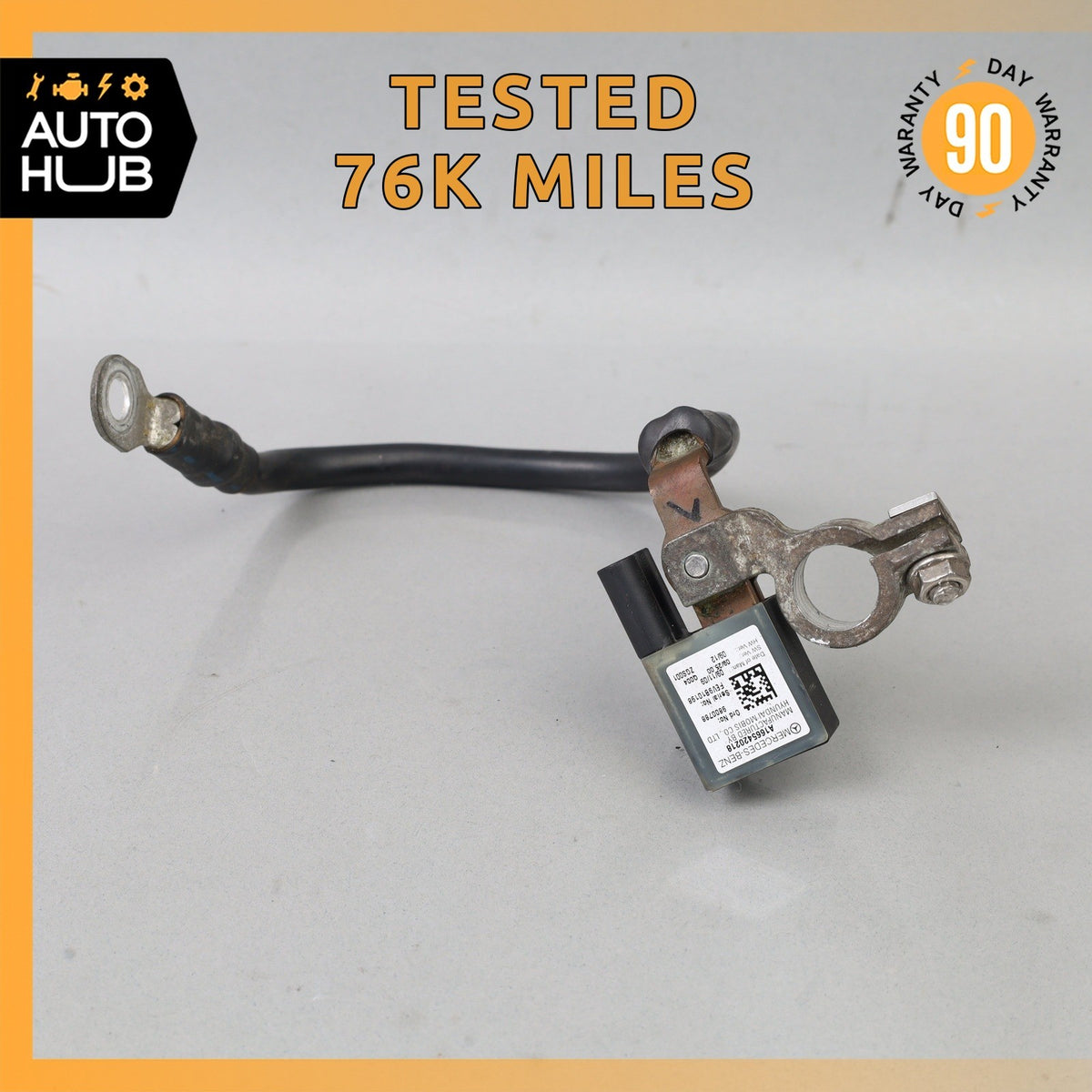 10-17 Mercedes W207 E550 E350 Negative Battery Ground Cable OEM - photo 1