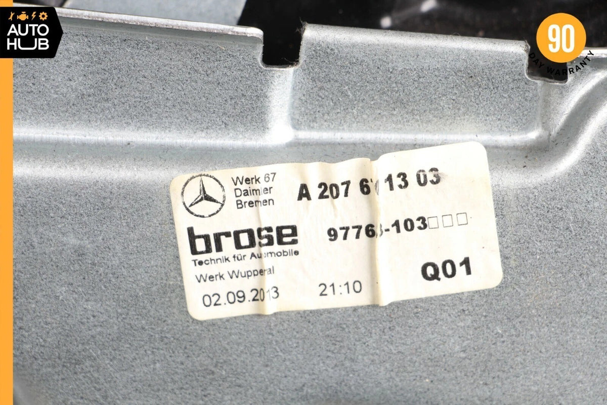 Mercedes W207 E350 E400 Coupe Rear Left Driver Side Window Regulator w/Motor OEM - photo 11