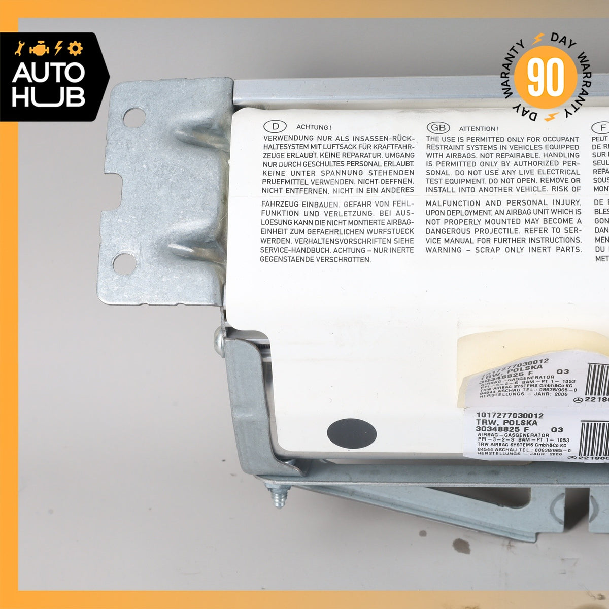 07-14 Mercedes W216 CL550 S600 Dashboard Right Passenger Side Airbag Air Bag OEM - photo 2