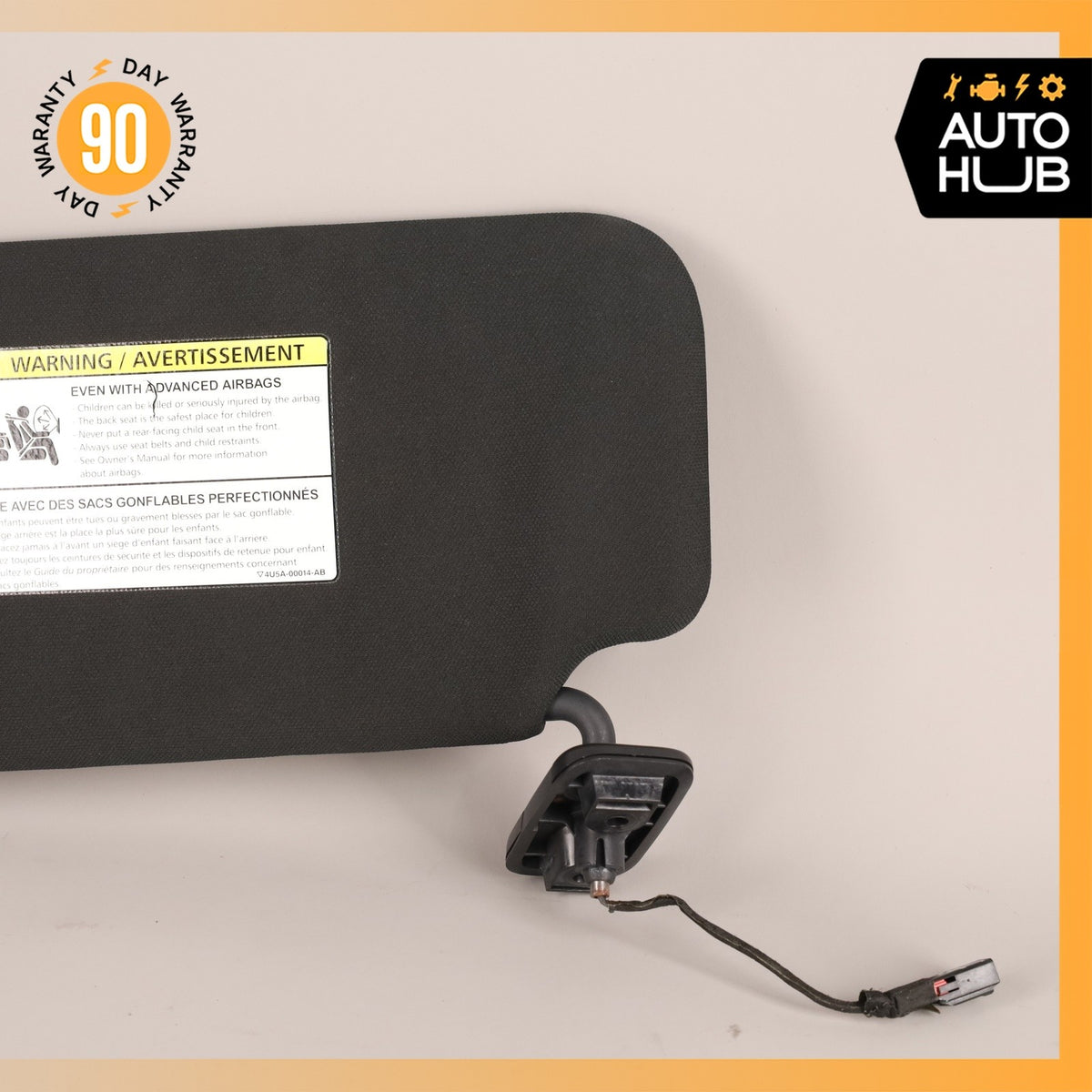 LR Range Rover Sport L494 L405 Right Sunvisor Sun Visor Shade Black OEM - photo 4