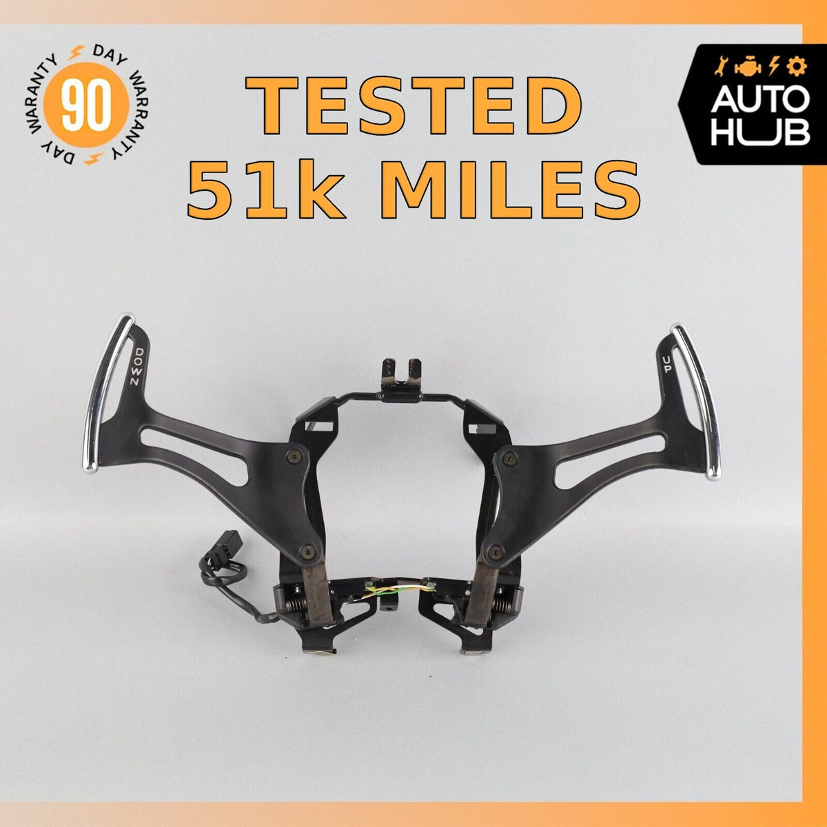 03-13 Maserati Quattroporte M139 Steering Wheel Paddle Shifters Set OEM 51k - photo 1