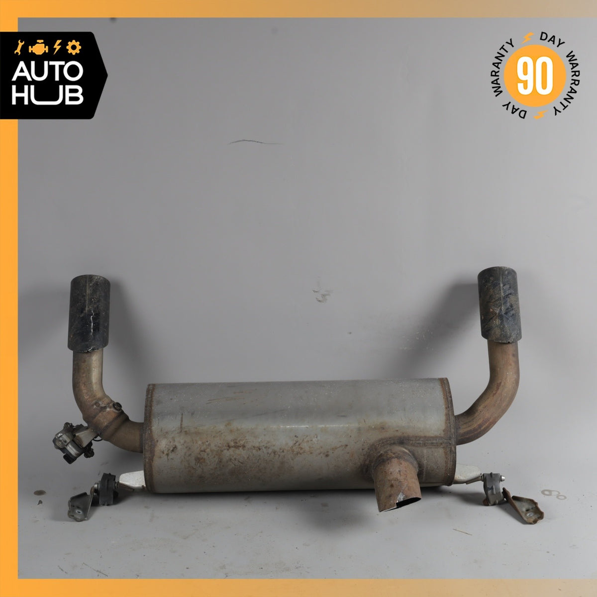 12-16 BMW F33 435i 335i N55 Dual Exhaust Muffler Tips Assembly w/ Valve OEM - photo 2
