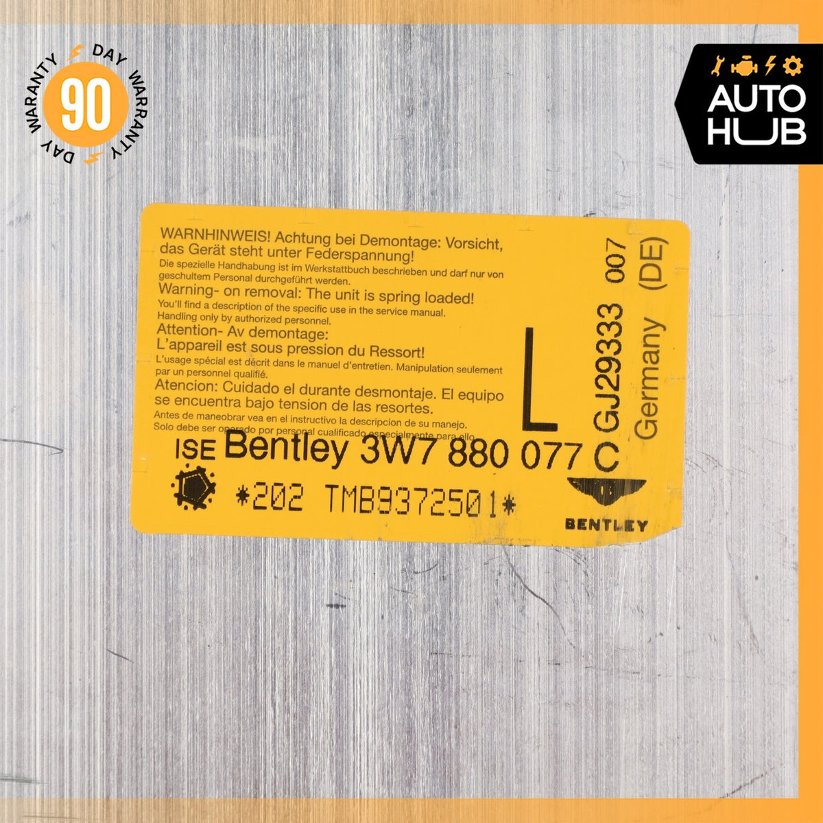07-12 Bentley Continental GTC Rear Left Side Roll Over Protection Bar OEM 43k - photo 5