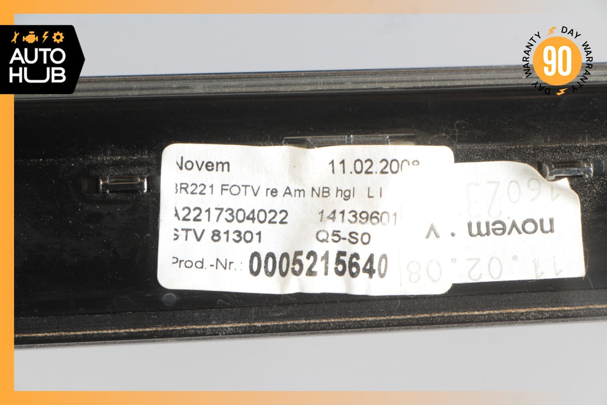 07-09 Mercedes W221 S550 S450 Rear Right Side Door Panel Trim 2217304022 OEM - photo 11