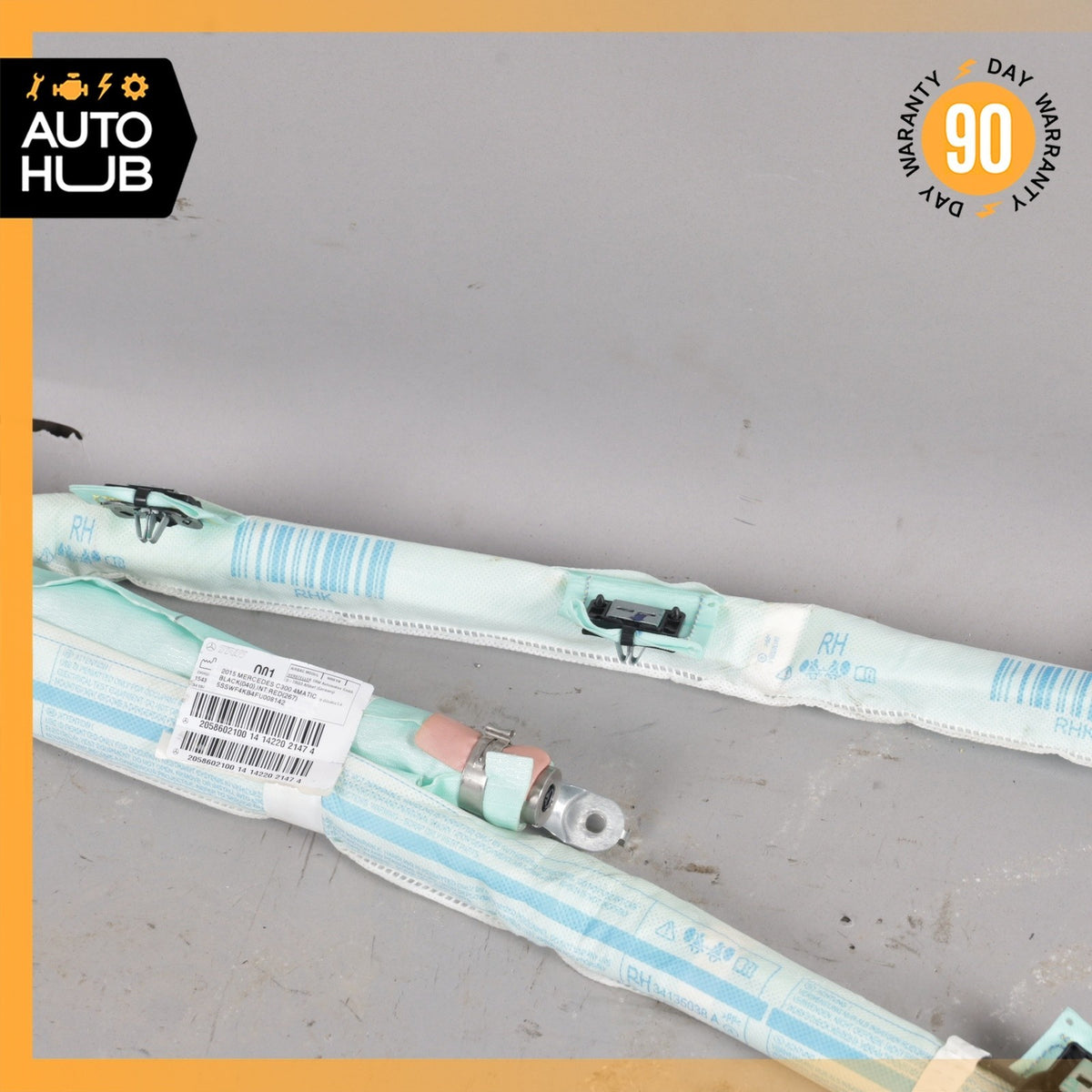 15-21 Mercedes W205 C300 C43 C63 AMG Sedan Roof Curtain Air Bag Right Side OEM - photo 9