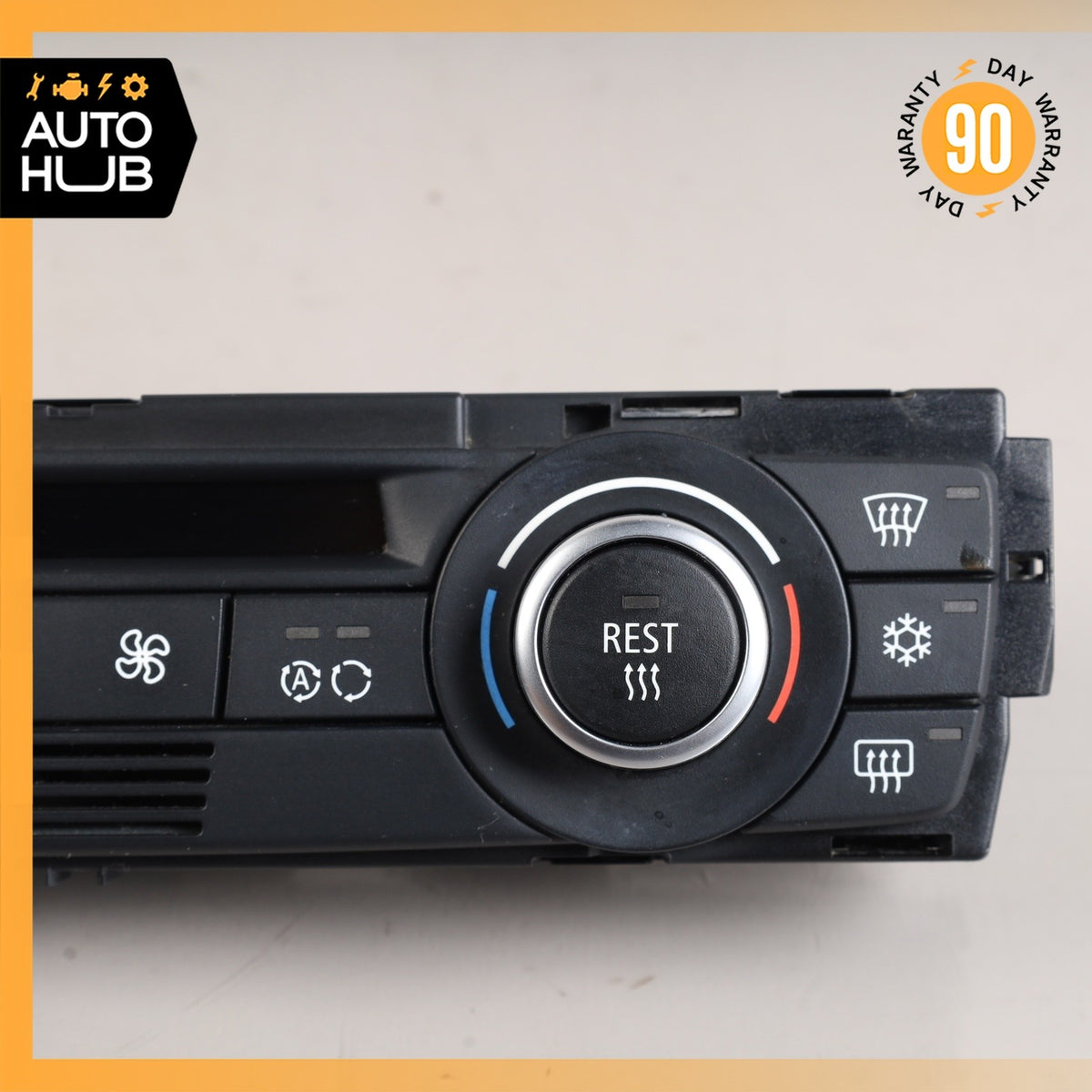 07-09 BMW E90 328i 335i Automatic Climate Control Control Module Unit OEM 67k - photo 3
