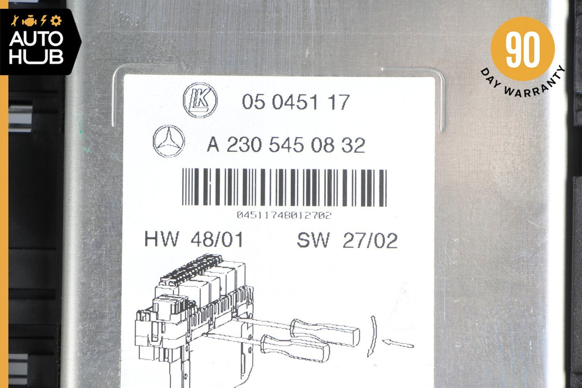 03-12 Mercedes R230 SL500 SL55 Front Left SAM Fuse Box Control Module OEM - photo 9