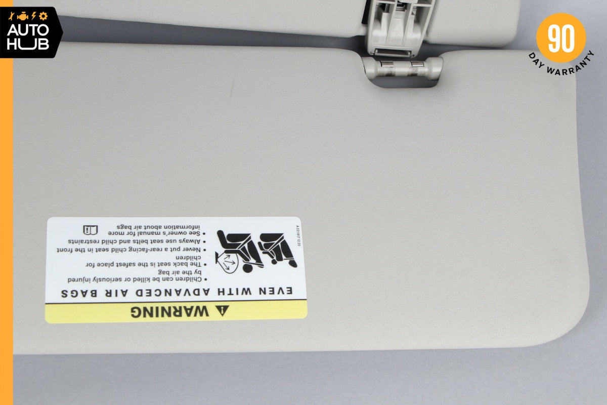 06-12 Mercedes W164 GL350 ML350 Sun Visor Sunvisor Front Right Side Gray OEM - photo 10