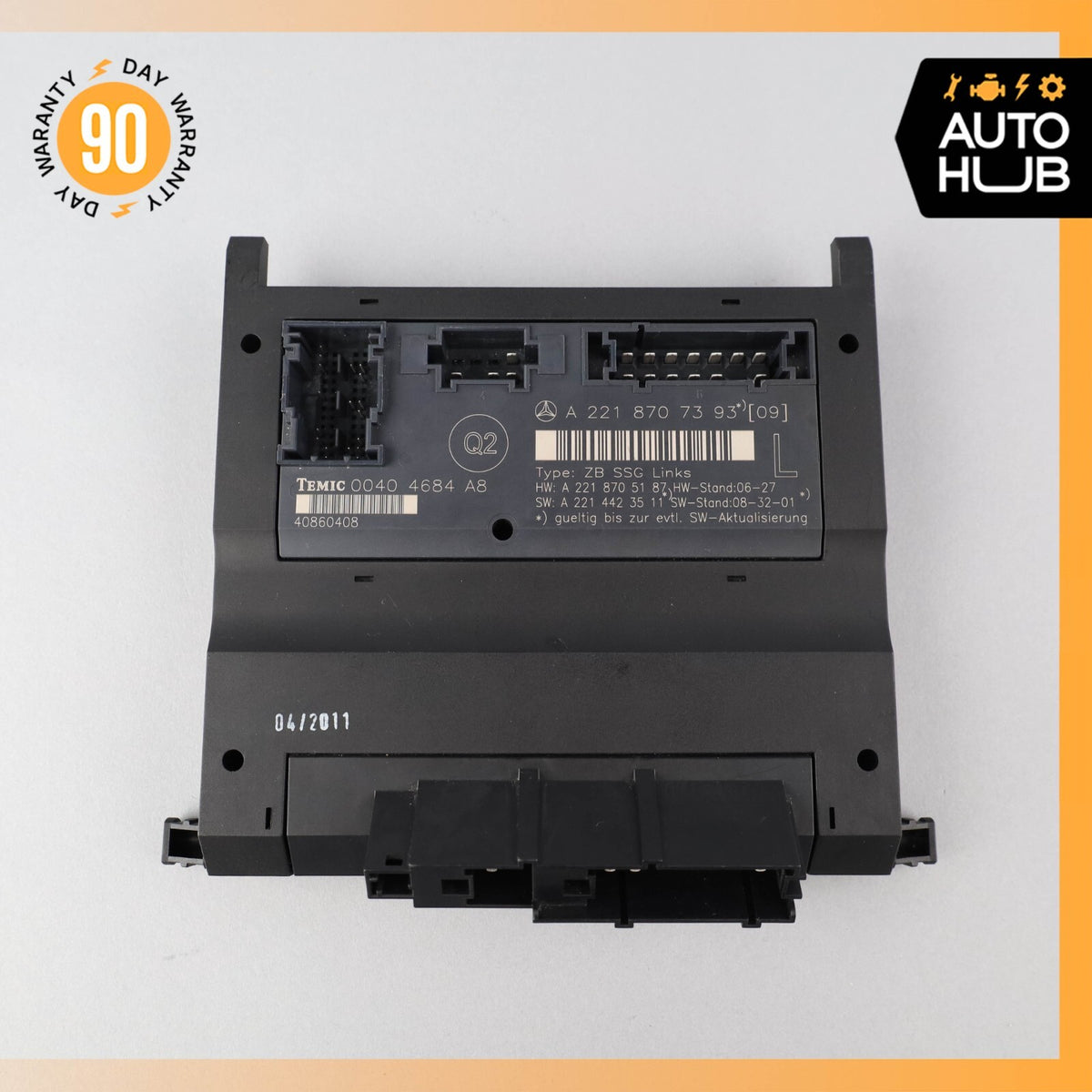 07-13 Mercedes W221 S63 S550 Front Left Driver Side Under Seat Control Unit OEM - photo 6