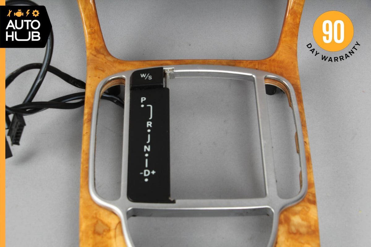 03-04 Mercedes R230 SL500 SL600 Center Console Trim Bezel Wood 2306803739 OEM - photo 8