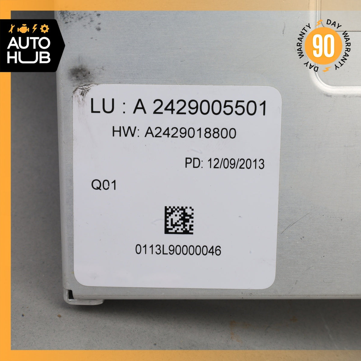 14-15 Mercedes W242 B250e Central Gateway Control Module 2429005501 OEM - photo 7