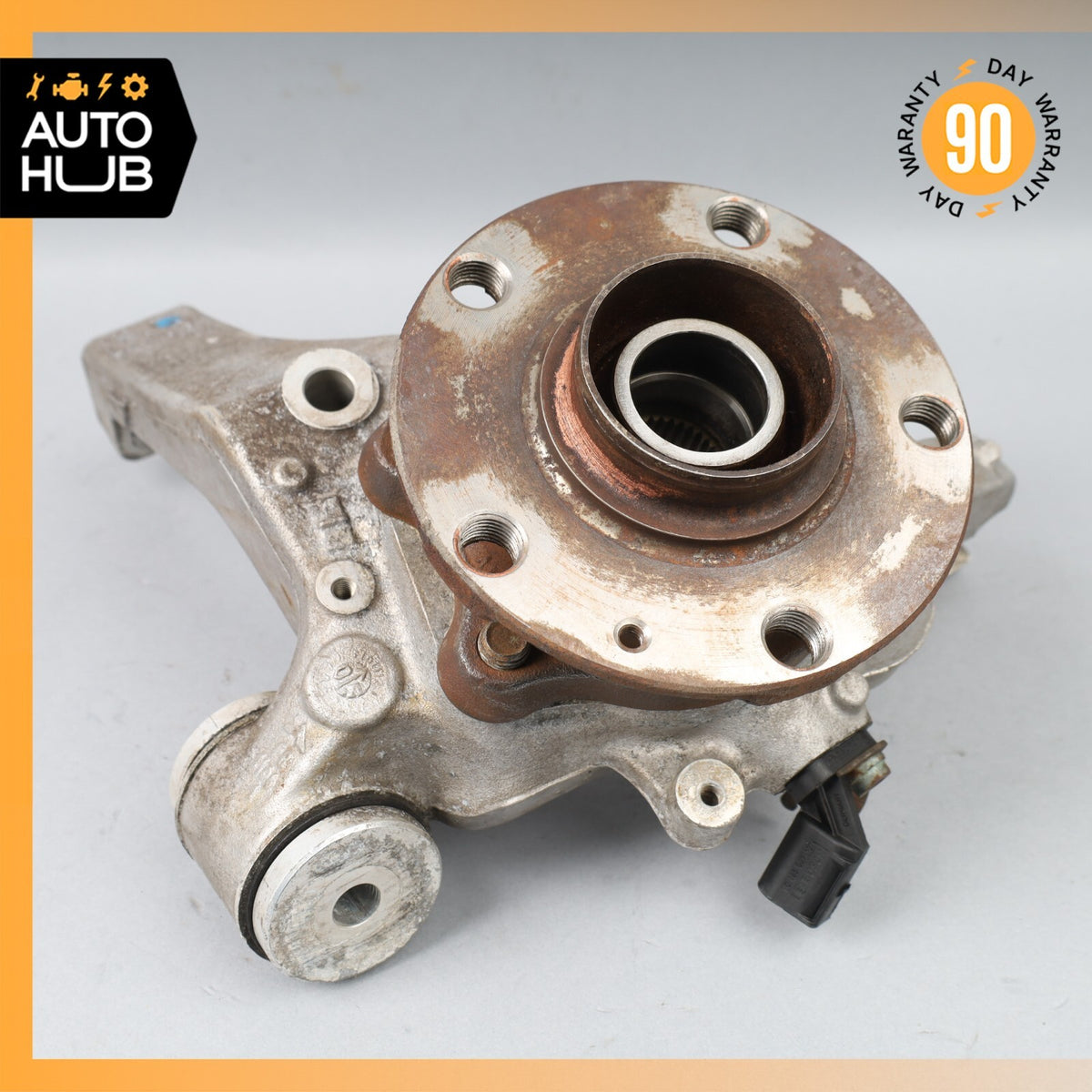 Bentley Continental Flying Spur Rear Right Side Spindle Knuckle Hub OEM 80k - photo 4