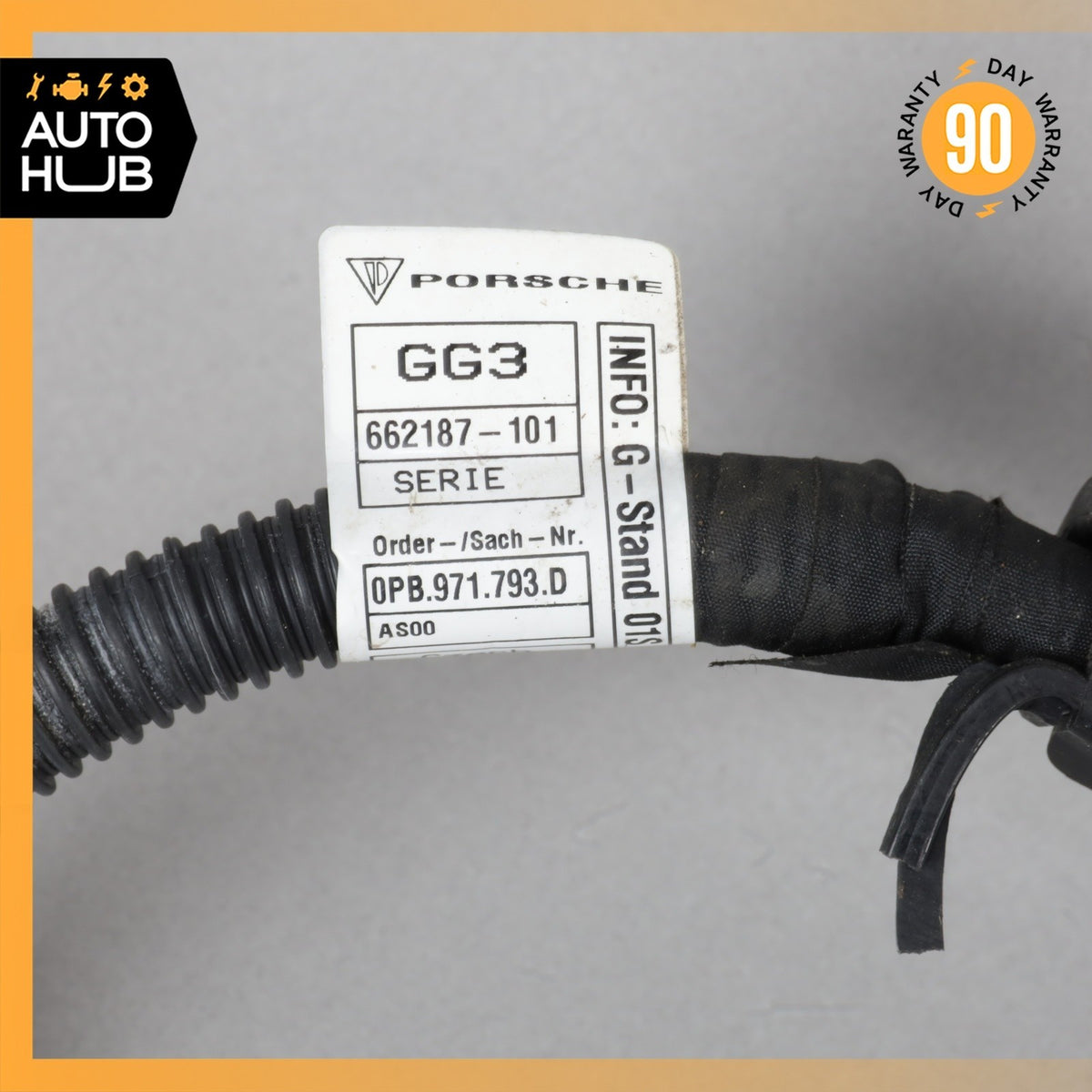 Porsche 992 911 Carrera 4S GTS 3.0L Engine Generator Alternator Cable OEM - photo 8