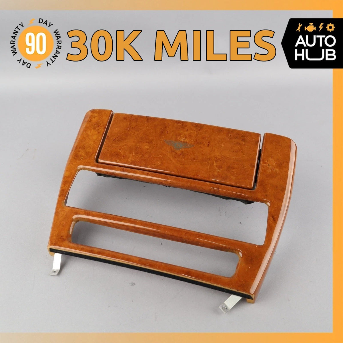 99-04 Bentley Arnage Center Console Trim Panel Wood OEM 30k - photo 1