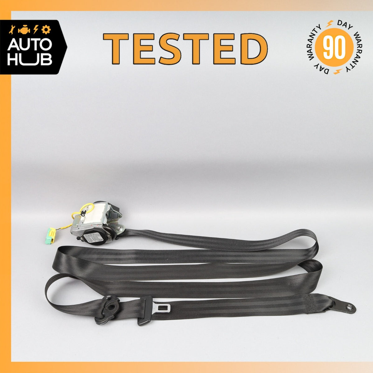 06-13 Bentley Continental Flying Spur Front Right Side Seat Belt Black OEM - photo 1