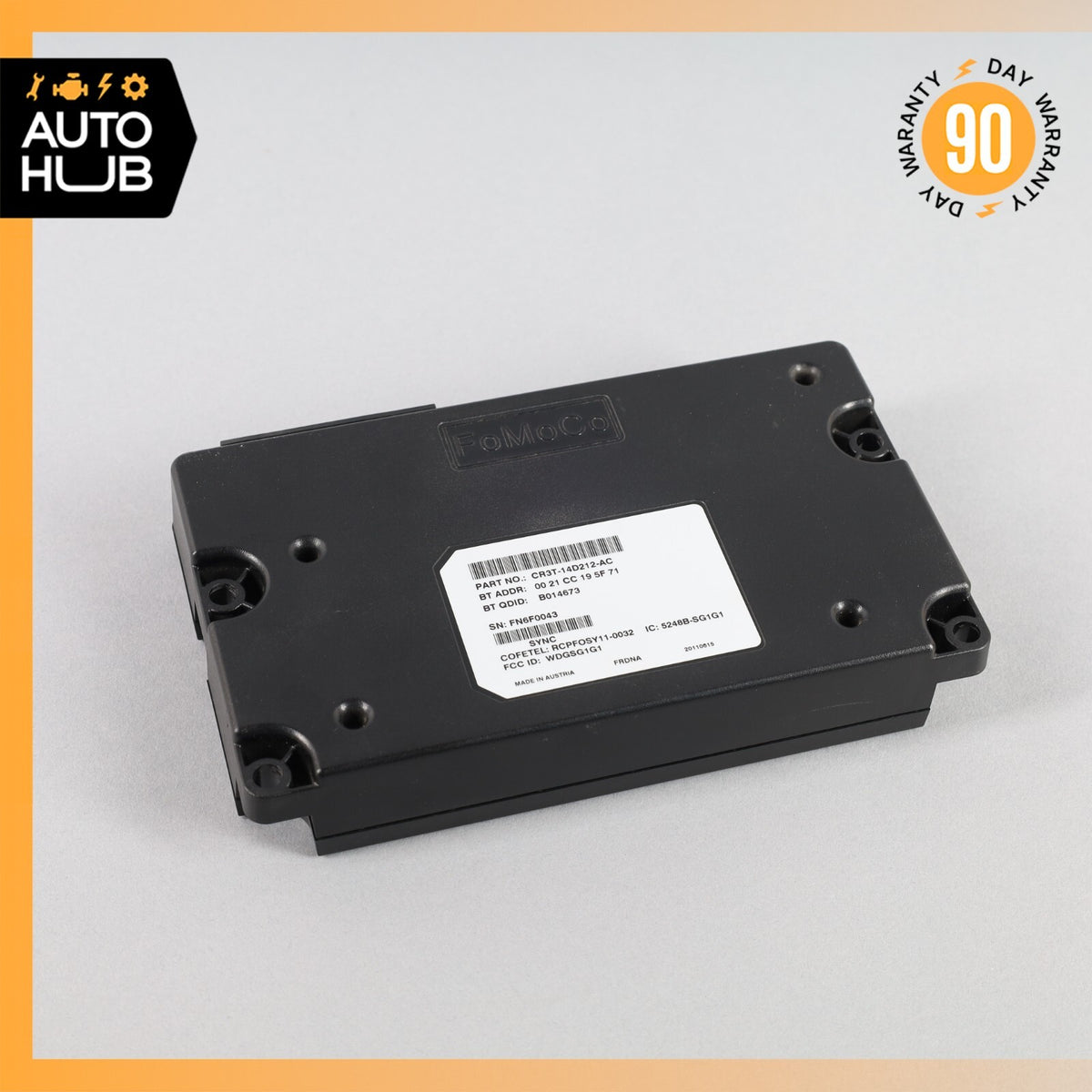 2012 Ford Mustang Shelby GT500 Voice Communication Control Module OEM 12k - photo 4