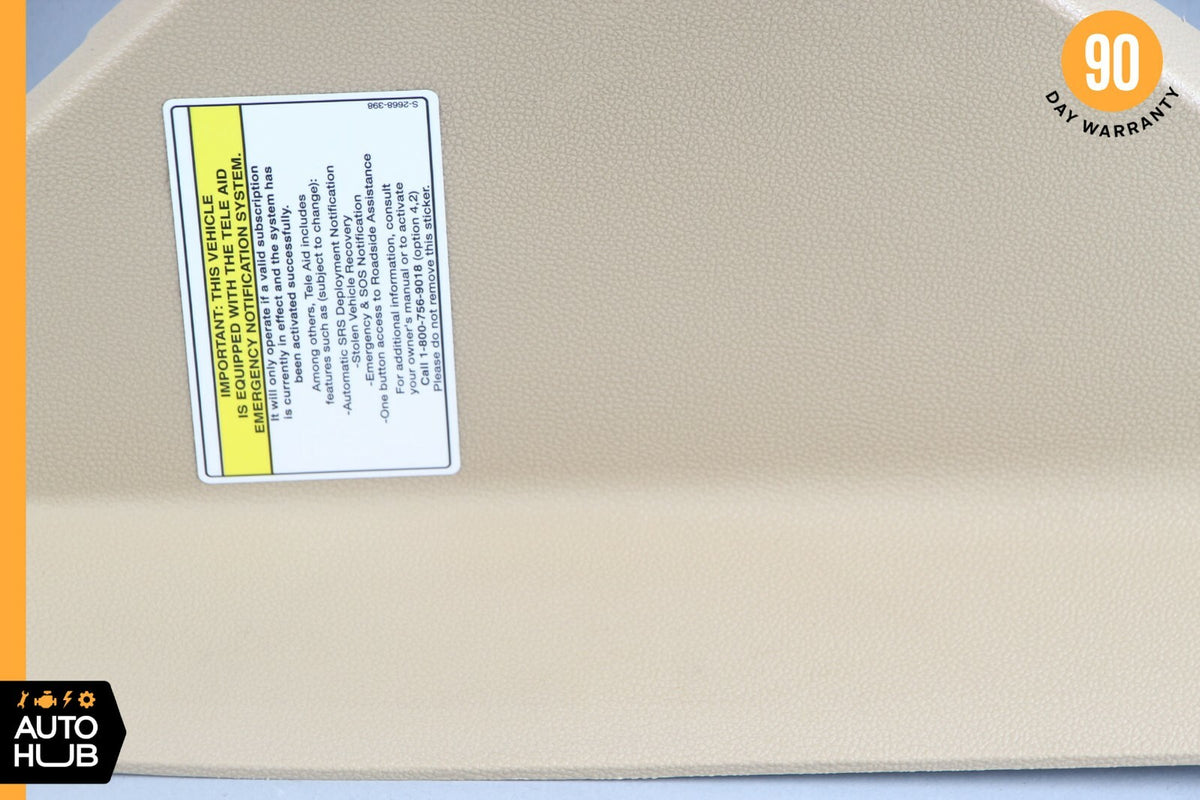 06-09 Mercedes W251 R350 R500 Dash Board Trim Panel Left Driver Side Beige OEM - photo 3