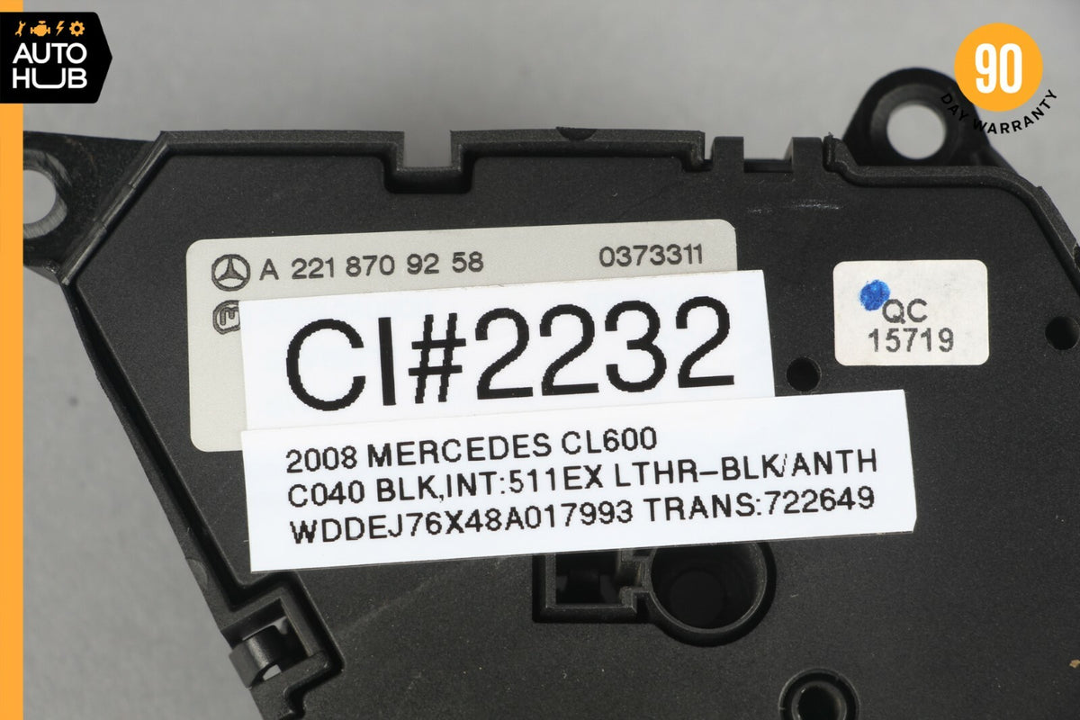07-14 Mercedes W216 CL600 S550 Front Left Driver Seat Control Memory Switch OEM - photo 12