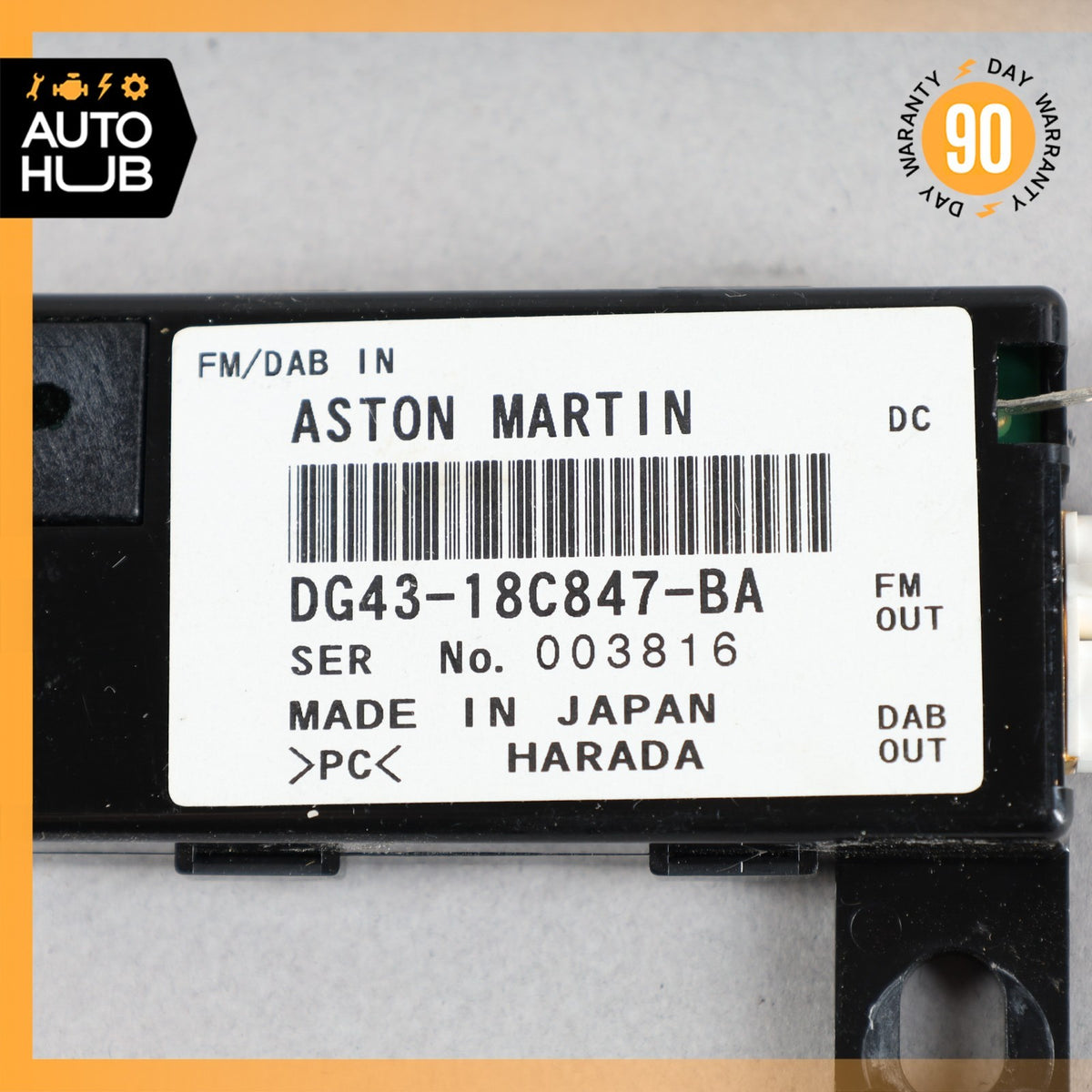 Aston Martin DB9 Rapide Antenna AM/FM Amplifier Module DG4318C847BA OEM 22k - photo 7