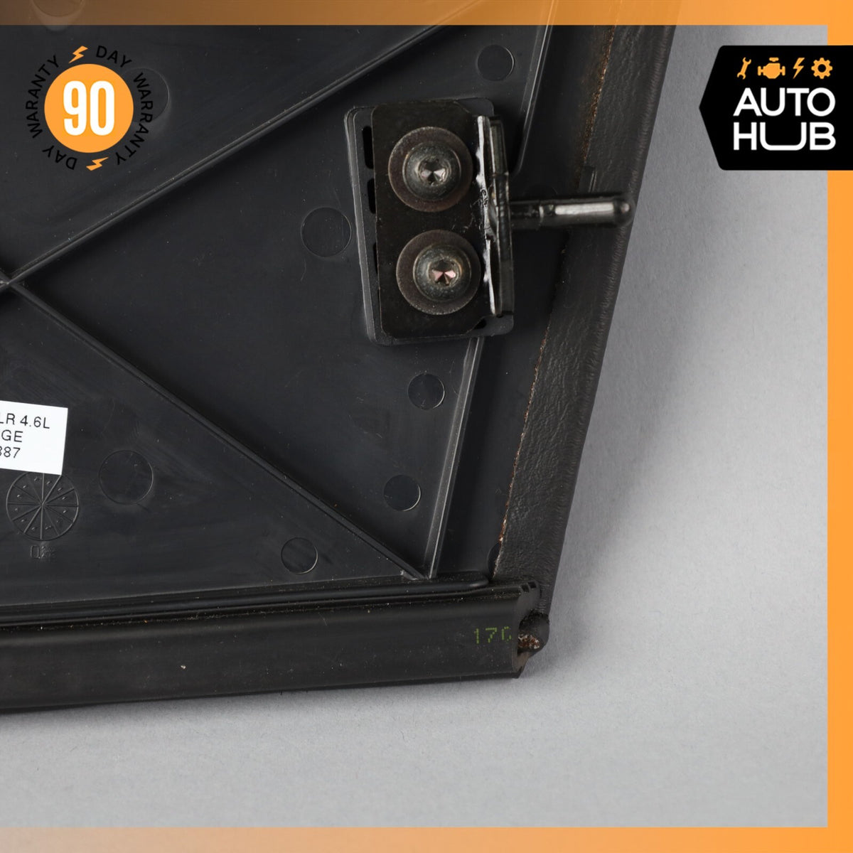 04-09 Cadillac XLR Left Driver Side Hard Top Hinge Cover Flap Trim Black OEM - photo 10