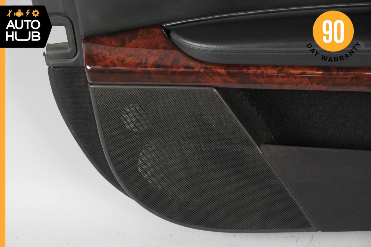 07-10 Mercedes W216 CL600 Front Left Driver Side Interior Door Panel Black OEM - photo 7