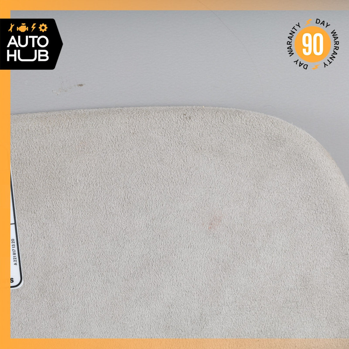 Mercedes W221 S600 CL550 Right Side Sun Visor Shade Sunvisor Gray Suede OEM - photo 15