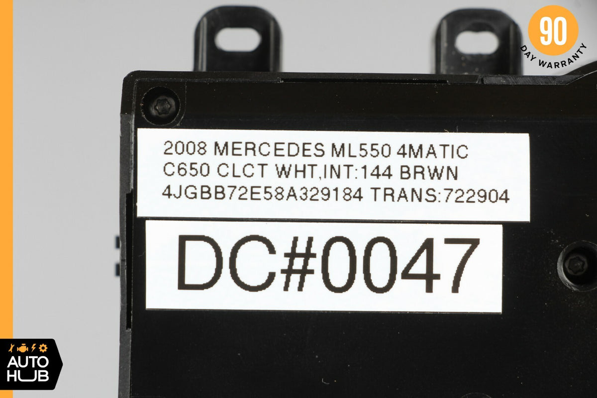06-11 Mercedes W164 ML550 GL450 Rear A/C Heater Climate Control Switch Unit OEM - photo 7