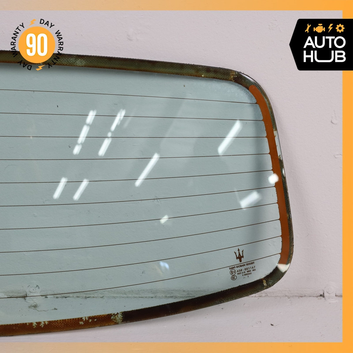 Maserati GranTurismo S GranCabrio M145 Convertible Soft Top Rear Glass OEM - photo 4