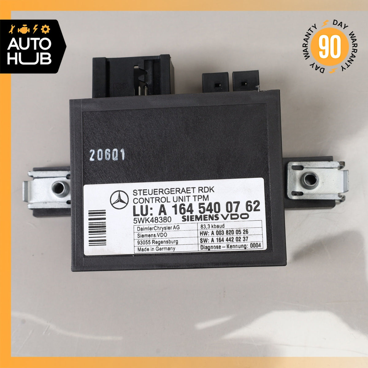 06-13 Mercedes R230 SL550 CL550 R350 TPMS Tire Pressure Control 1645400762 OEM - photo 2