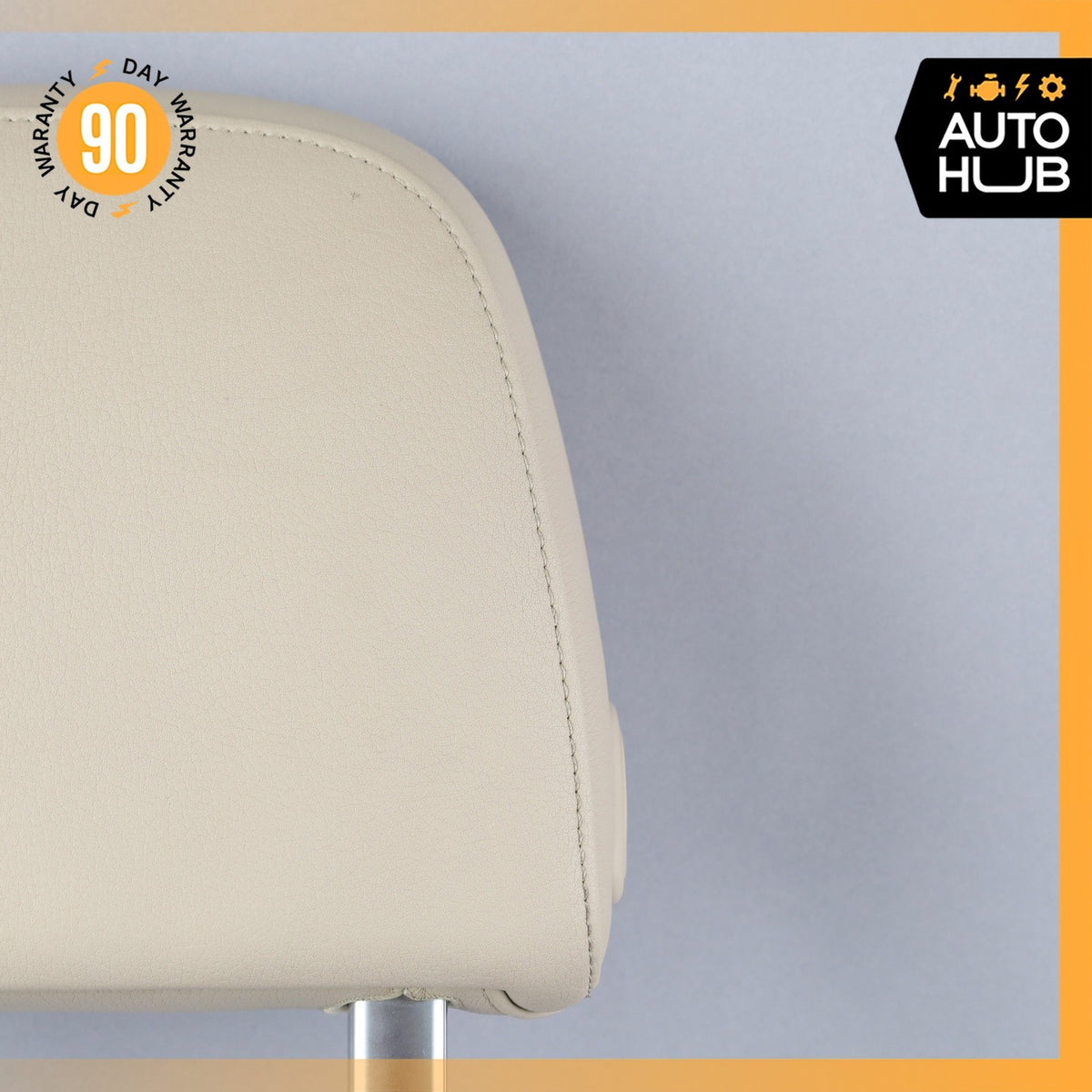 Audi 4M Q7 Front Right Side Seat Cushion Headrest Head Rest Beige OEM 87k - photo 8