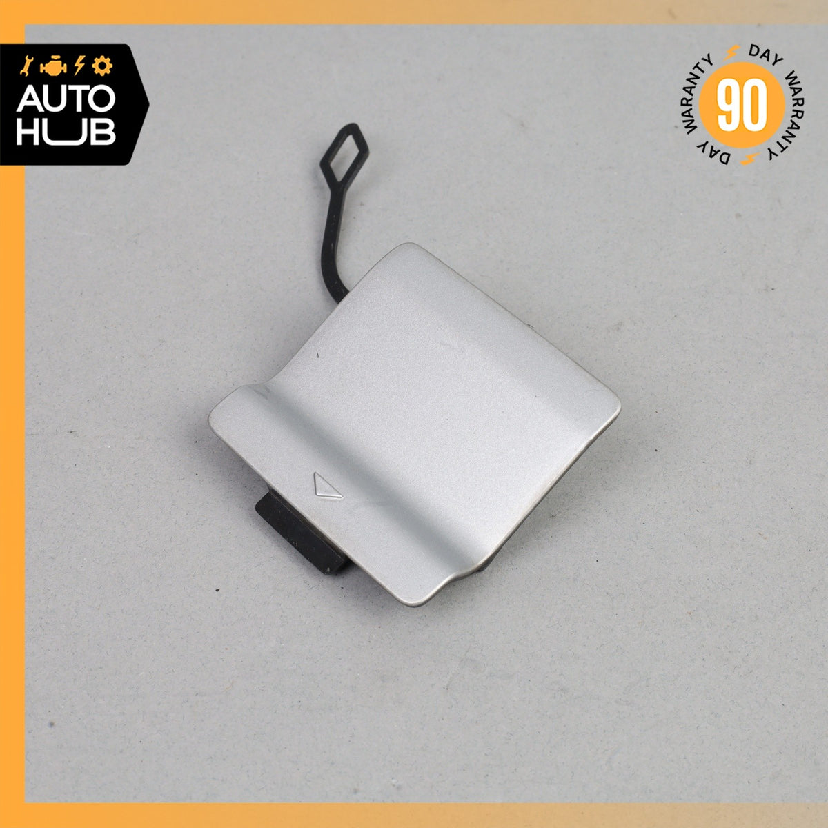 11-16 BMW F10 528i 535i 550i Rear Bumper Tow Hook Cover Cap Silver OEM - photo 4