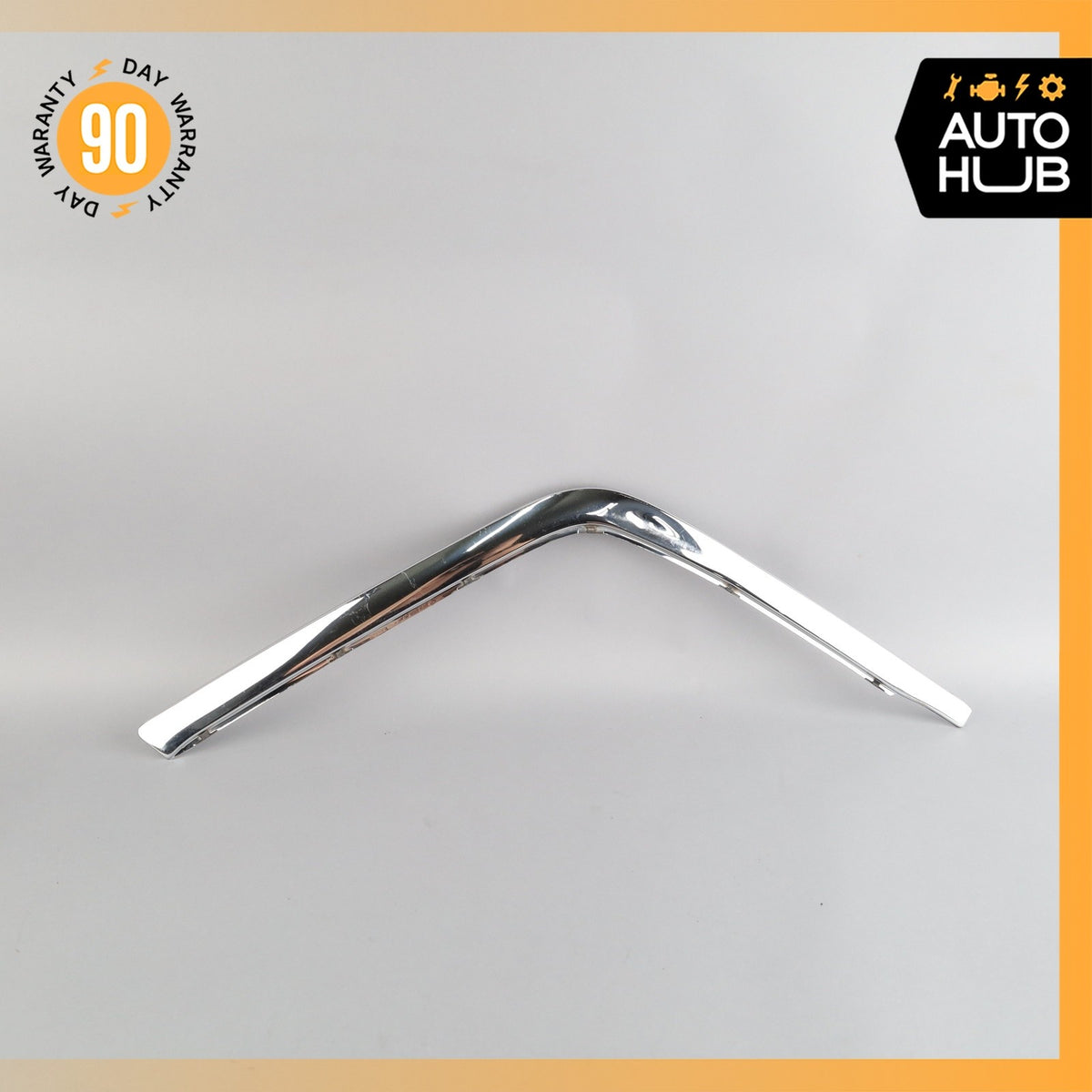 93-99 Mercedes W140 CL600 S500 Coupe Front Bumper Right Molding Trim Chrome OEM - photo 1