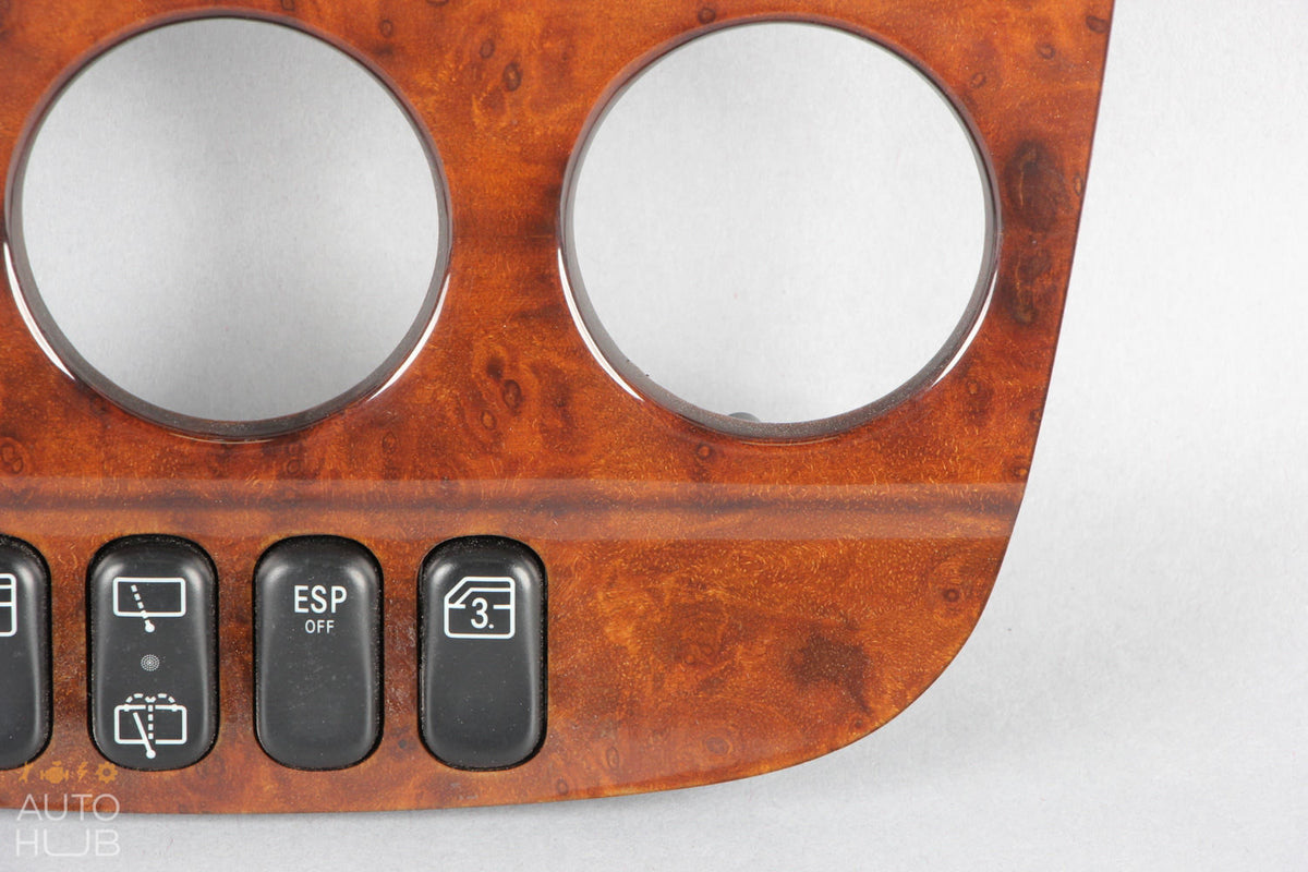 02-05 Mercedes W163 ML320 ML350 ML500 Center Console Trim Bezel Wood OEM - photo 7