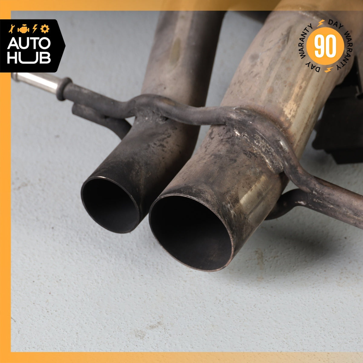 14-17 Mercedes W222 S63 AMG Sedan Exhaust Muffler Left Driver Side OEM 77k - photo 6