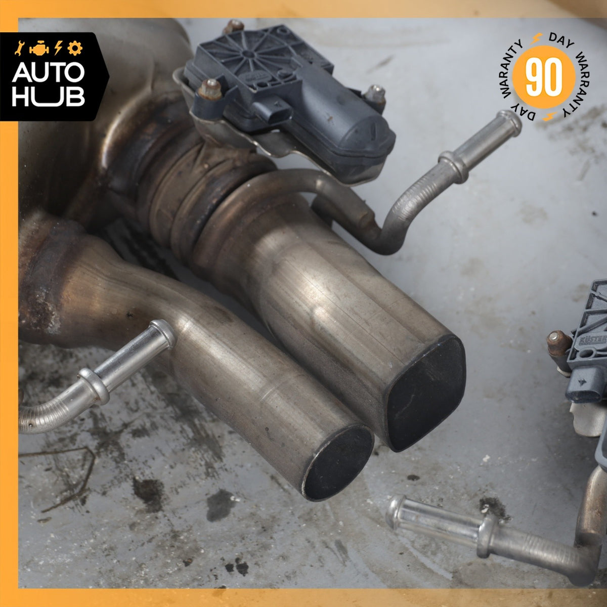 17-18 Mercedes W205 C63 AMG M177 Exhaust Muffler Mufflers w/ Valves OEM 64k - photo 7