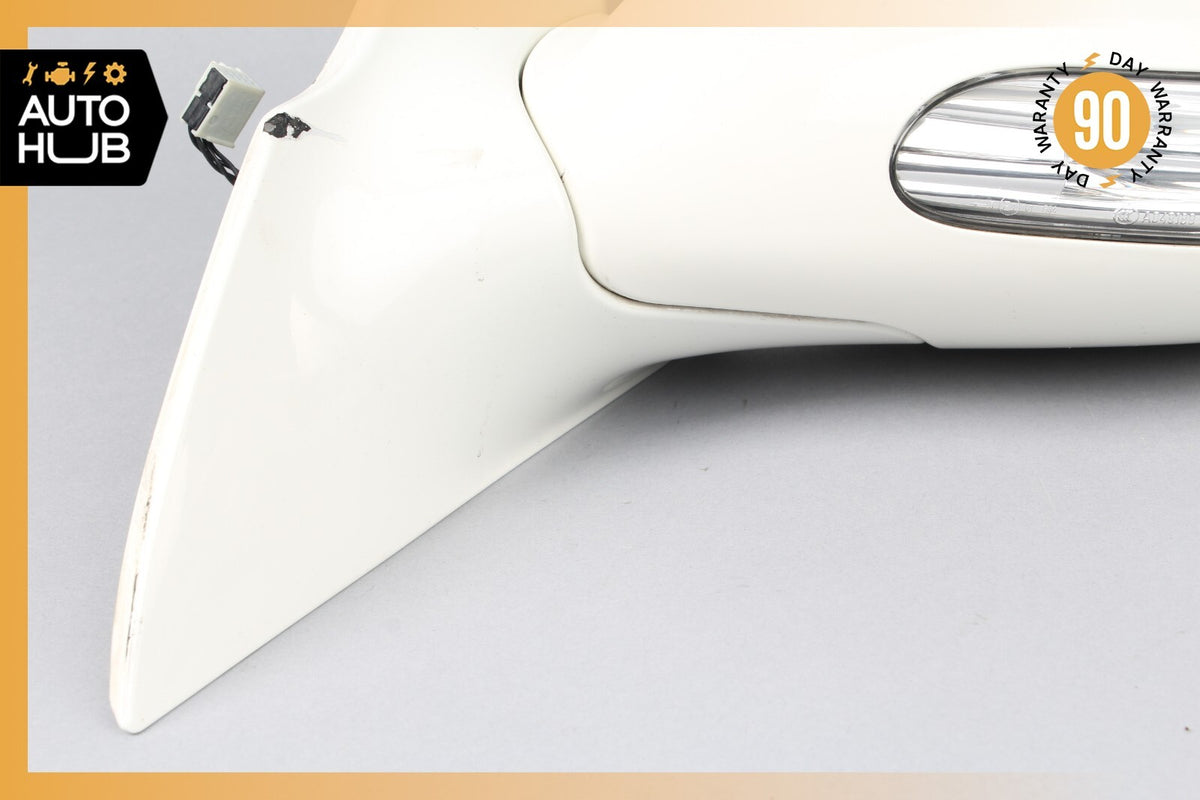 04-08 Mercedes R230 SL500 SL550 Left Driver Side Rear View Door Mirror White OEM - photo 10