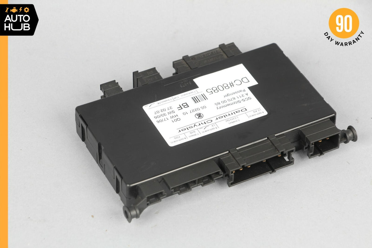 03-12 Mercedes W211 E350 CLS500 Seat Control Module Front Left 2118700085 OEM - photo 3